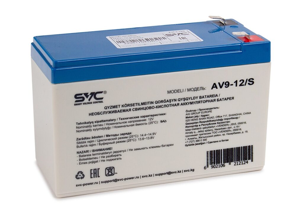 Аккумуляторы SVC для ИБП