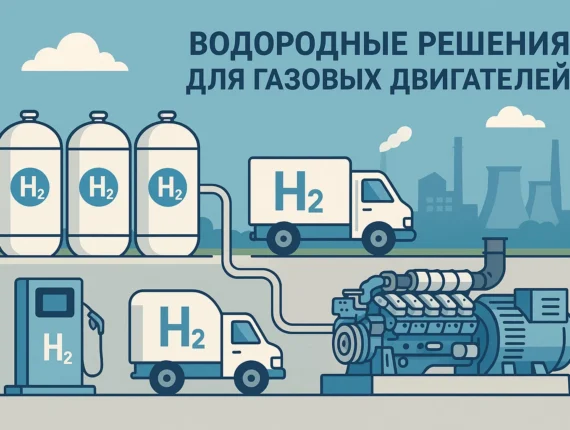 Водородные решения для газовых двигателей
