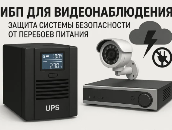 ИБП для видеонаблюдения: защита системы безопасности от перебоев питания